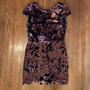 Vince Camuto velvet and sequin mini dress